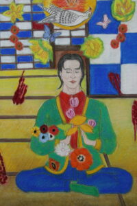 This is a new work completed on February 1, 2024.The title is "The most favorite flower "Alchemy"".